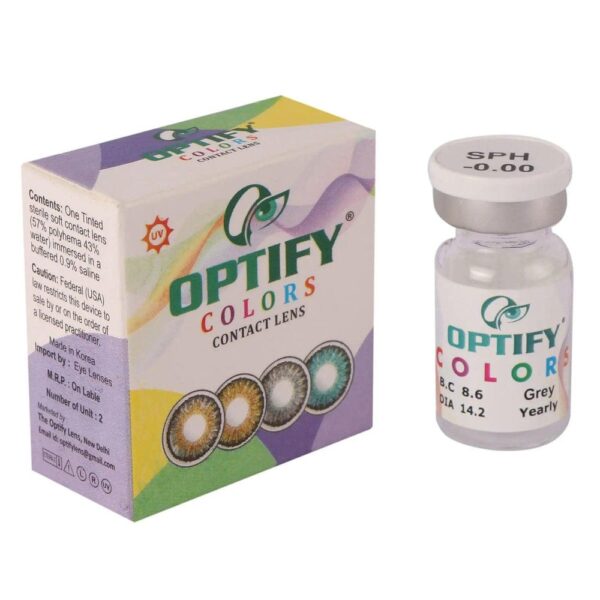 Optify Yearly Colored Contact Lenses with Power