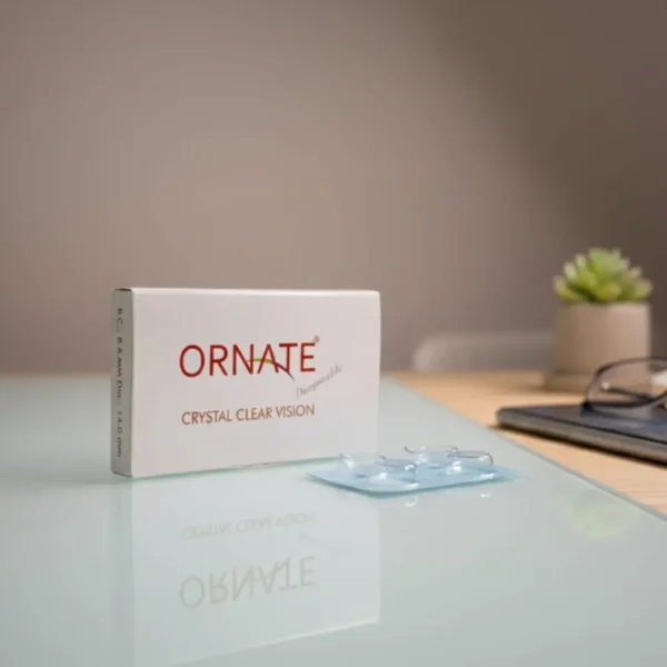 Ornate Monthly Clear Contact Lens (6 Lenses/Box)